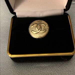 Gold-Tone Button Accessory